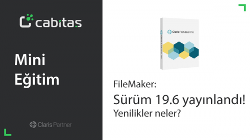 32. Mini Eğitimimizde FileMaker 19.6 ile tanışın!